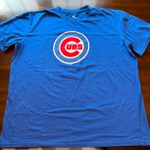 Fanatics Blue and Red Short Sleeve Cubs Tees